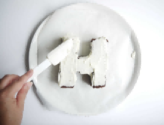 第 5 步字母或数字蛋糕的图像