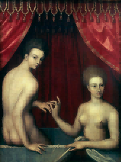 妇女在洗澡时
