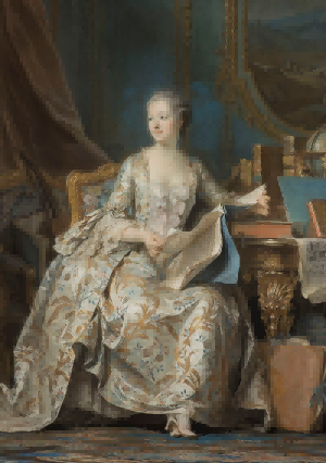 蓬巴杜侯爵夫人的全身肖像