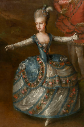 1765年1月24日在美泉宫上演哑剧芭蕾舞剧《爱情的胜利》 玛丽&middot;安托瓦内特的细节