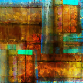 仓库生锈车库门