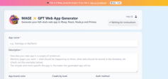 GPT Web App Generator官网