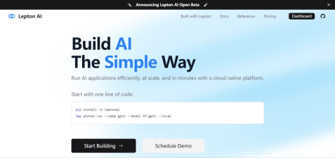 Lepton AI官网