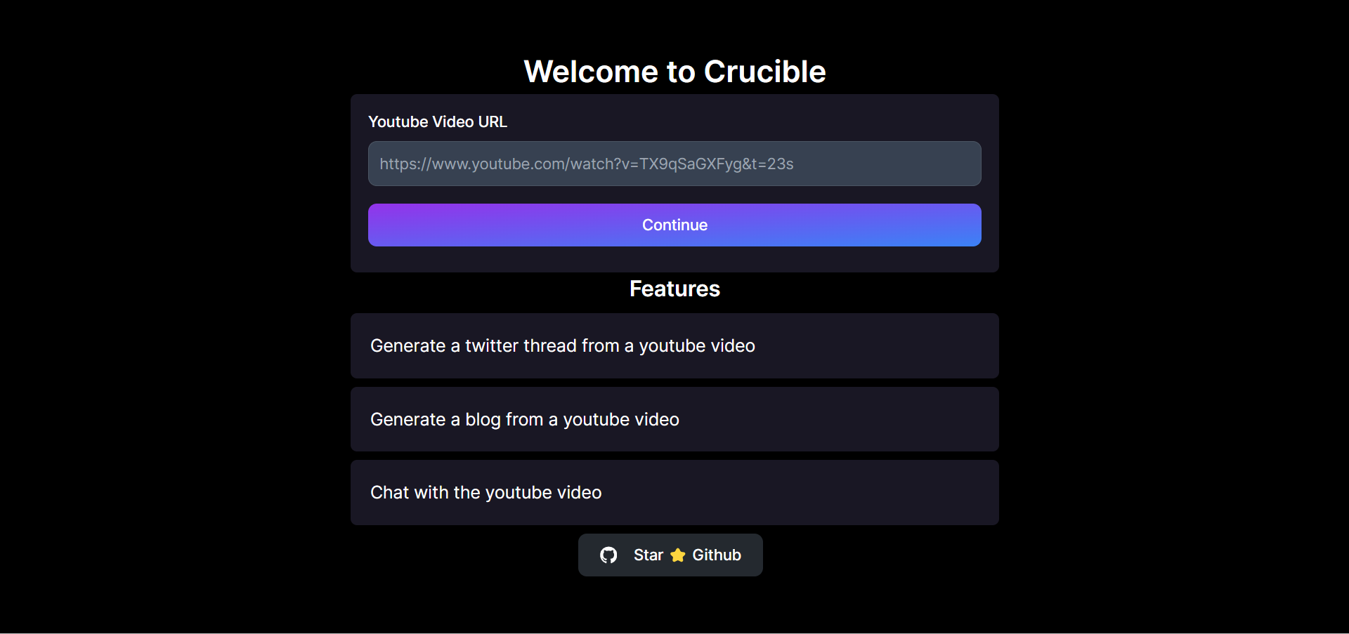 Crucible官网
