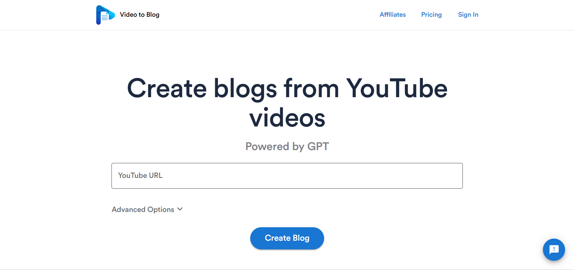 VideoToBlog官网